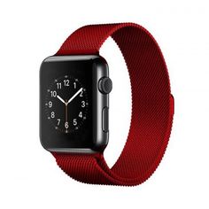Акция на Браслет Ремешок Milanese Loop для смарт-часов Apple Watch 42 мм Red (Красный) от Allo UA