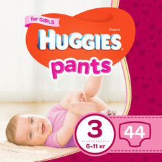 Акция на Подгузники-трусики Huggies Pant 3 (6-11kg) Jumbo 44 Girl (5029053564234) от Allo UA