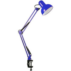 Акция на Настольная лампа на струбцине Lumano 60W E27 LU-074-1800 синяя (958920294) от Allo UA