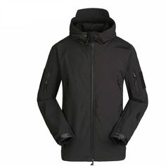 Акція на Тактическая куртка Soft Shell ESDY A001 Black XL від Allo UA