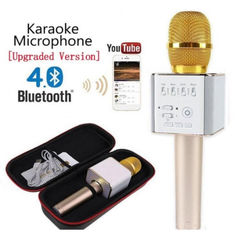 Акція на Беспроводной караоке микрофон Q9 Plus Gold від Allo UA