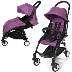 Акция на Детская коляска прогулочная Bambi Yoga M 3548-9-2 Фиолетовая от Allo UA