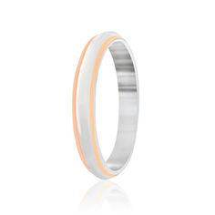 Акция на Обручальное кольцо серебряное позолоченное К23/402 - 18,5 от Allo UA