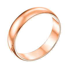 Акція на Обручальное кольцо из красного золота 000007373 22.5 размера від Zlato