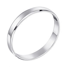 Акція на Обручальное кольцо из белого золота 000123699 19 размера від Zlato