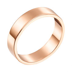 Акція на Обручальное кольцо из красного золота 000124377 20 размера від Zlato