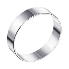 Акція на Обручальное кольцо из белого золота 000103703 20 размера від Zlato