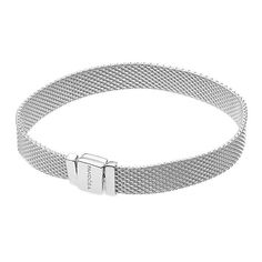 Акция на Серебряный плоский браслет для шармов в стиле Пандора, 7мм 000102760 19 размера от Zlato
