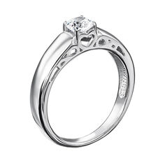 Акция на Серебряное кольцо с цирконием Swarovski 000127968 16.5 размера от Zlato