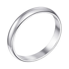 Акция на Обручальное кольцо из белого золота, 3мм 000005365 16.5 размера от Zlato