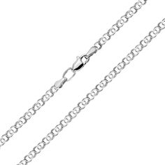 Акция на Серебряная цепь в плетении бисмарк, 2,5 мм 000118281 от Zlato