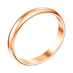 Акція на Обручальное кольцо из красного золота 000007372 20.5 размера від Zlato