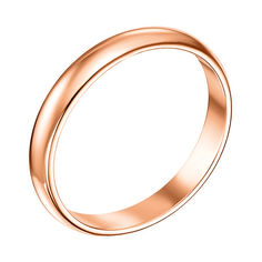 Акция на Обручальное кольцо из красного золота 000008406, 2.5мм 000008406 22 размера от Zlato