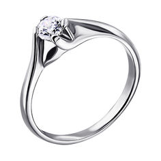 Акция на Серебряное кольцо с цирконием 000014535 16 размера от Zlato