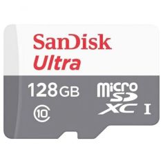 Акція на Карта памяти SanDisk microSDHC 128GB C10 UHS-I R100MB/s Ultra (SDSQUNR-128G-GN6MN) від MOYO