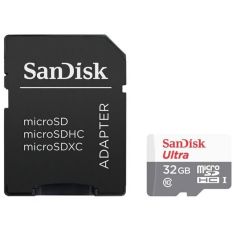 Акция на Карта памяти SanDisk microSDHC 32GB C10 UHS-I R100MB/s Ultra + SD (SDSQUNR-032G-GN3MA) от MOYO
