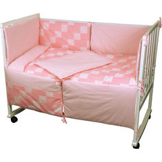 Акція на Комплект постельного белья Руно детский 60х120 (977Клетка_розовый) від Allo UA