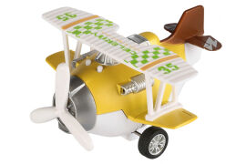 Акція на Самолет металический инерционный Same Toy Aircraft желтый SY8016AUt-1 від Podushka