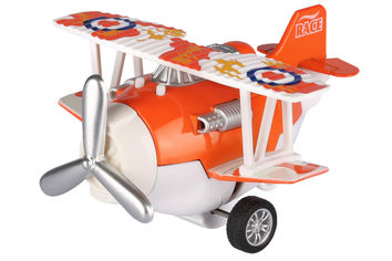 Акция на Самолет металический инерционный Same Toy Aircraft оранжевый со светом и музыкой SY8012Ut-1 от Podushka