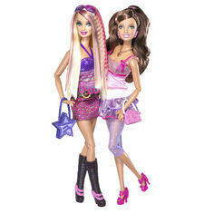 Акция на Игровой Набор Барби Модницы - Обмен нарядами 2 шарнирных куклы более 100 поз - Barbie Fashionistas Swappin’ Styles от Allo UA