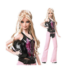 Акция на Коллекционная Кукла Барби Блондинка Харлей Девидсон 2008 года Pink Label от Allo UA