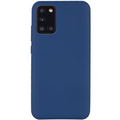 Акція на Чехол Silicone Cover Full without Logo (A) для Samsung Galaxy A41 Синий / Navy blue від Allo UA