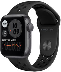 Акція на Apple Watch Nike Se 40mm GPS+LTE Space Gray Aluminum Case with Anthracite/Black Nike Sport Band (MYYU2) від Y.UA