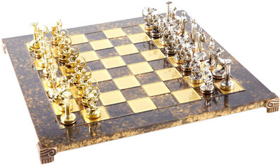 Акція на Шахматы Manopoulos Геркулес в деревянном футляре 36х36 см Коричневые (S5BRO) від Rozetka UA
