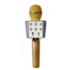 Акция на Беспроводной микрофон для караоке WSTER Bluetooth WS-1688 Gold от Allo UA