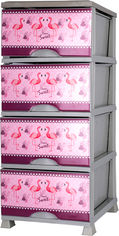 Акция на Комод Violet House Flamingo 0352 94 х 46 х 38 см Розовый с серым (0352 Flamingo) от Rozetka UA