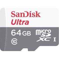 Акція на Карта памяти SanDisk microSDHC 64GB C10 UHS-I R100MB/s Ultra (SDSQUNR-064G-GN3MN) від MOYO