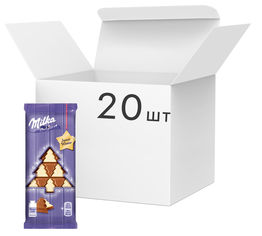 Акція на Упаковка шоколада Milka Новогодняя елка 100 г х 20 шт (7622210894267) від Rozetka UA