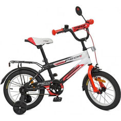 Акція на Велосипед детский 2-х колесный Profi от 5-6 лет, доп. колеса, зеркало, черно-белый-красный арт. SY1455* від Allo UA