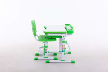 Акція на Комплект парта+стульчик Bambi М 7038 Green + подставка для книжек від Stylus