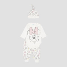Акция на Комплект (боди + штанишки + шапочка) Disney Minnie Mouse MN16079 74-80 см Белый (8691109822468) от Rozetka