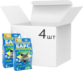 Акция на Упаковка наполнителя для кошачьего туалета Барс №1 Бентонитовый комкующий 5 кг 4 шт (4820031330046) от Rozetka