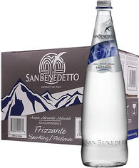 Акция на Упаковка минеральной газированной воды San Benedetto Prestige 1 л х 12 бутылок (8001620001295) от Rozetka