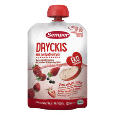 Акція на Органический напиток Semper Dryckis клубника-яблоко 150 мл  ТМ: Semper від Antoshka