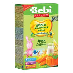 Акція на Молочная каша Bebi Premium Злаки с тыквой и морковью 200 г 1007792 ТМ: Bebi Premium від Antoshka