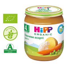 Акція на Пюре органическое овощное HiPP Овощное ассорти 125 г 4013 ТМ: HiPP від Antoshka