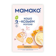 Акція на Каша на козьем молоке Мамако кукурузная с тыквой и абрикосом 200 г  ТМ: Мамако від Antoshka