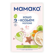 Акція на Каша на козьем молоке Мамако гречневая с яблоком и морковью 200 г  ТМ: Мамако від Antoshka