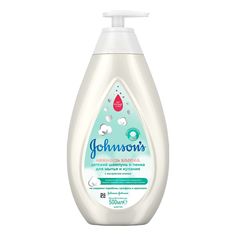 Акція на Шампунь-пенка для мытья и купания Johnson’s Нежность хлопка 500 мл  ТМ: Johnson's від Antoshka