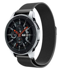 Акція на Браслет для Samsung Galaxy Watch 42 | Galaxy Watch 3 41 мм, миланская петля ширина 20мм Ремешок Черный BeWatch (1010201) від Allo UA