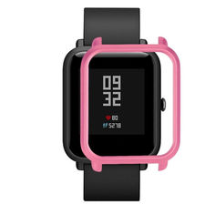 Акция на Накладка бампер для часов Xiaomi Amazfit Bip Розовая (1010511) от Allo UA