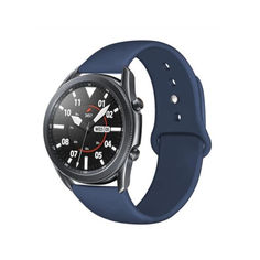 Акція на Ремешок для Samsung Galaxy Watch 42 | Galaxy Watch 3 41 mm силиконовый 20мм Темно-Синий BeWatch (1010389) від Allo UA