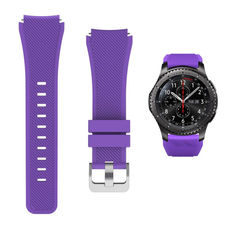 Акція на Ремешок для Samsung Gear S3 | Samsung Galaxy Watch 46 mm силиконовый 22 мм ECO Фиолетовый BeWatch (1021113) від Allo UA