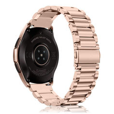 Акция на Браслет для Samsung Galaxy Watch 46mm | Galaxy Watch 3 45 mm Ремешок 22мм стальной классический Розовое Золото BeWatch (1020438) от Allo UA
