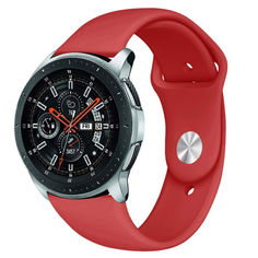 Акція на Ремешок для Samsung Galaxy Watch 46 | Samsung Galaxy Watch 3 45 mm силиконовый 22мм Красный BeWatch (1020303) від Allo UA