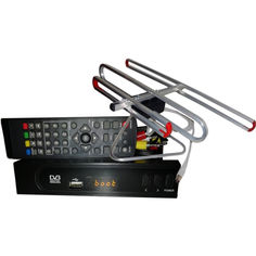 Акция на T2-тюнер DVB-T2 + антенна для Т2 улучшенная комнатная от Allo UA